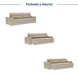 Sofá Retrátil e Reclinável 290cm Botero Cabecasa Madeiramadeira - 4