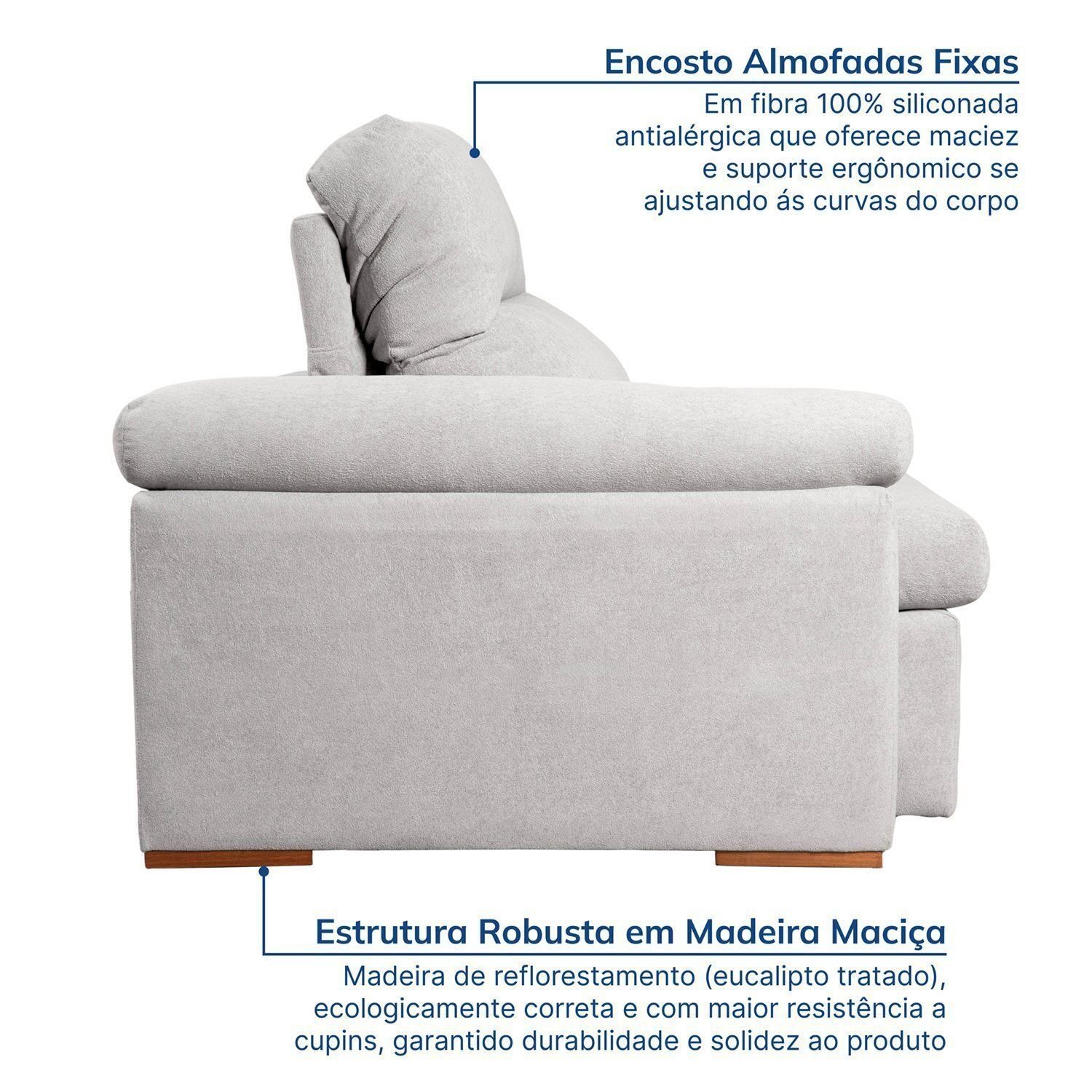 Sofá Retrátil e Reclinável 290cm Botero Cabecasa Madeiramadeira - 8
