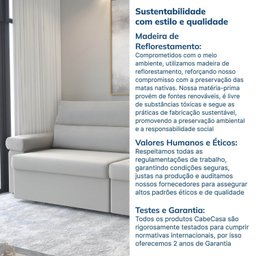 Sofá Retrátil e Reclinável 290cm Botero Cabecasa Madeiramadeira - 11
