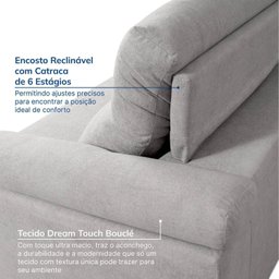 Sofá Retrátil e Reclinável 290cm Botero Cabecasa Madeiramadeira - 5