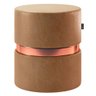 Kit 06 Puffs Bancos Decorativos Redondo Porto 49x43cm Corano Amarula - Desk Design - 3