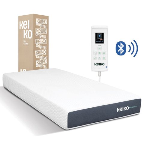 Colchão Solteiro Connect com Molas D33 App de Massagem 25x88x188 Keiko Colchões