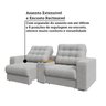 Sofá Retrátil e Reclinável 2 Lugares com Console Cooler 263cm Choloma Espresso Móveis - 8