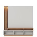 Ver imagem 3 de Estante Home Theater Humaitá Off White Matte Freijó com Mesa de Centro Jeri Freijó Off White e Apara