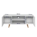 Ver imagem 7 de Rack para TV River até 55 Polegadas 2 Portas Branco Fosco Colibri Decor