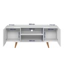 Ver imagem 3 de Rack River para Tv até "55 2 Portas - Colibri - Branco Fosco