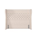 Ver imagem 1 de Cabeceira Cama Box Casal 140 cm P05 Madrid Linho Cru - Lyam Decor