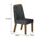 Ver imagem 4 de Conjunto Sala de Jantar Mesa Dacota 6 Cadeiras Dacota