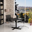 Ver imagem 1 de Mesa de Reunião Redonda para Escritório Pé Metal