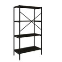 Ver imagem 6 de Estante com 4 Prateleiras 118x60x33cm Tub Tueh1164 Carvalho Dark Est.preta