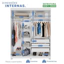 Ver imagem 5 de Guarda-roupas Closet Casal 3 Gavetas com Pés Blumenau