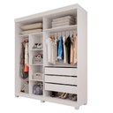 Ver imagem 3 de Guarda-roupas Closet Casal 3 Gavetas com Pés Blumenau