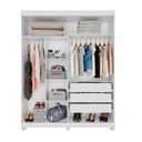 Ver imagem 2 de Guarda-roupas Closet Casal 3 Gavetas com Pés Blumenau