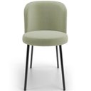 Ver imagem 3 de Cadeira para Sala de Jantar Cozinha Estofada Gavi L02 Bouclê Oliva Lyam Decor