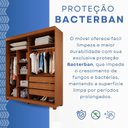 Ver imagem 6 de Guarda-Roupas Closet Casal 3 Gavetas com Pés Blumenau Marrom/Cinamomo