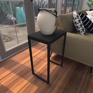 Mesa Lateral Preta Aparador de Sofa Sala Mesa Lateral Cama