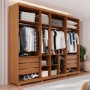 Ver imagem 1 de Guarda-roupas Closet 6 Gavetas com Pés Flórida