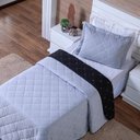 Ver imagem 4 de Kit Cobre Leito Dupla Face Solteiro 2 Peças Bordado Essence Hipercal 400 Fios 100% Poliéster -