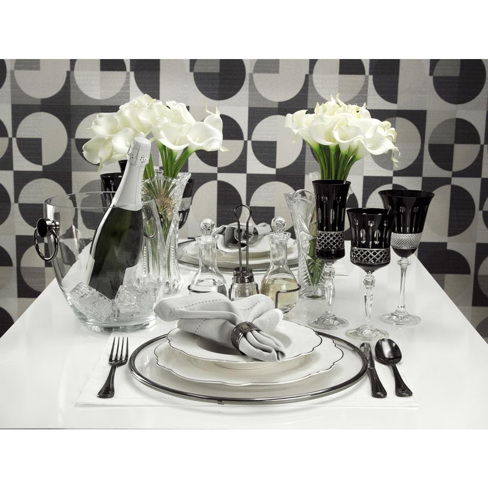 Cj 2 Taças 190ml Champanhe Cristal Lapidado Black - Bohemia - 3