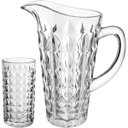 Ver imagem 1 de Jogo 7 Peças Jarra/copos para Refresco Home&co Eco Crystal 1,2l/300ml Transparente