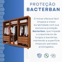 Ver imagem 6 de Guarda-Roupa Closet 6 Gavetas com Pés Florianópolis Espresso Móveis Marrom/Cinamomo