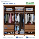 Ver imagem 5 de Guarda-roupa Closet 6 Gavetas com Pés Florianópolis Espresso Móveis