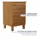 Ver imagem 4 de Mesa de Cabeceira 3 Gavetas Tiradentes