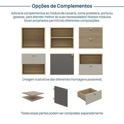 Estante Nicho Módulo 45cm X 40cm Frame CabeCasa MadeiraMadeira - 5