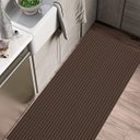 Ver imagem 2 de Tapete Passadeira Cozinha Antiderrapante 2m X 45cm Marrom