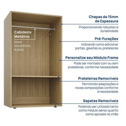 Módulo 70cm X 120cm Frame CabeCasa MadeiraMadeira - 6