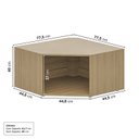 Ver imagem 3 de Estante Canto Oblíquo 40cm Módulo Frame CabeCasa MadeiraOriginals
