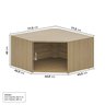 Estante Canto Oblíquo 40cm Módulo Frame CabeCasa MadeiraOriginals - 3