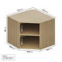 Ver imagem 3 de Estante Canto Oblíquo 60cm Módulo Frame CabeCasa MadeiraOriginals