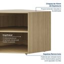 Ver imagem 4 de Estante Canto Oblíquo 60cm Módulo Frame CabeCasa MadeiraOriginals Marrom/Acácia