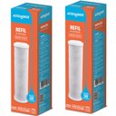 Ver imagem 4 de Kit 2 Refil Filtros Acqua 230 Br/tr Pou Carbon Block 9.3/4' Carvão Ativado Acquabios