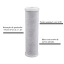 Ver imagem 5 de Kit 2 Refil Filtros Acqua 230 Br/tr Pou Carbon Block 9.3/4' Carvão Ativado Acquabios