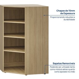 Estante Canto Oblíquo 120cm Módulo Frame CabeCasa MadeiraMadeira - 4