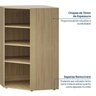 Estante Canto Oblíquo 120cm Módulo Frame CabeCasa MadeiraOriginals - 4