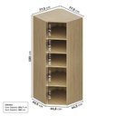 Ver imagem 3 de Estante Canto Oblíquo 180cm Módulo Frame CabeCasa MadeiraOriginals