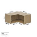 Ver imagem 3 de Estante Canto Reto 40cm Módulo Frame CabeCasa MadeiraOriginals