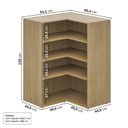 Ver imagem 3 de Estante Canto Reto 120cm Módulo Frame CabeCasa MadeiraOriginals