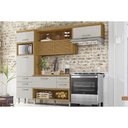 Ver imagem 1 de Módulo Cozinha Nesher Princesa 3 Peças (1aéreo+1balcão+1paneleiro) C6p60 Freijo/off White-nesher