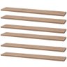 Kit 6 Prateleiras 60 X 20cm Carvalho Suporte Invisível - 1