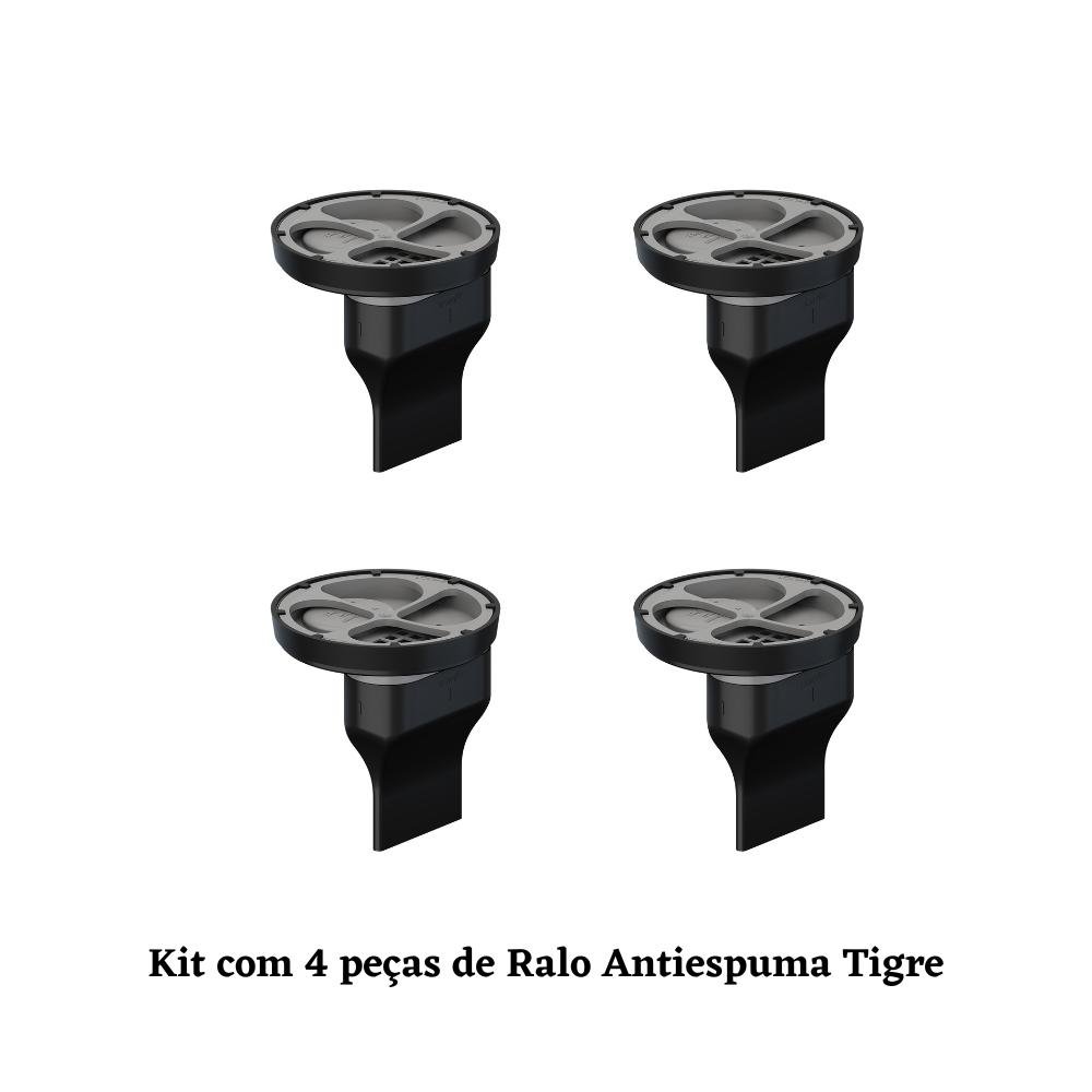 Kit 4 Pçs Ralo Anti-espuma Tigre sem Grelha Dn 150mm - 3