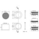 Ver imagem 2 de Arejador para Torneira de Latão Cromada com Tela Inox - 100601 - BLUKIT