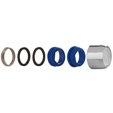 Arejador para Torneira de Latão Cromada com Tela Inox - 100601 - BLUKIT