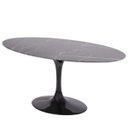 Ver imagem 2 de Mesa de Jantar Tulipa Saarinen Redonda 198x122 Cm Mármore Nero