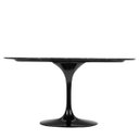 Ver imagem 3 de Mesa de Jantar Tulipa Saarinen Redonda 198x122 Cm Mármore Nero