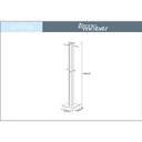 Ver imagem 3 de Cabideiro de Roupas Mancebo de Chão Organizador com Ganchos: Preto com Nogal