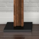 Ver imagem 2 de Cabideiro de Roupas Mancebo de Chão Organizador com Ganchos: Preto com Nogal